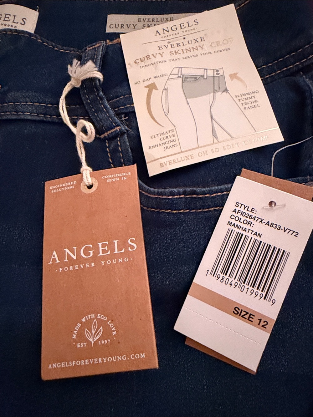 Angels Everluxe Curvy Skinny Jeans — Manhattan Blue